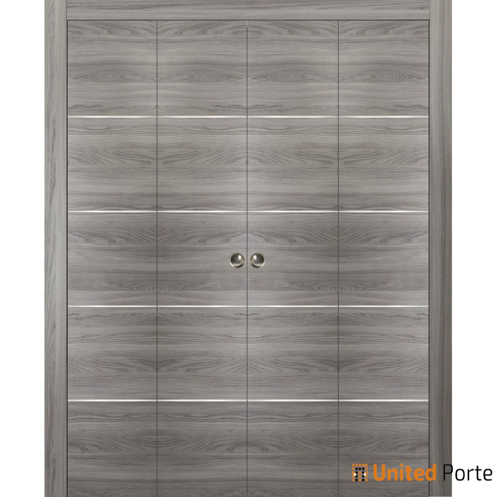 Modern Interior Sliding Closet Bi-fold Door with Hardware | Solid Panel Interior Doors | Buy Doors Online