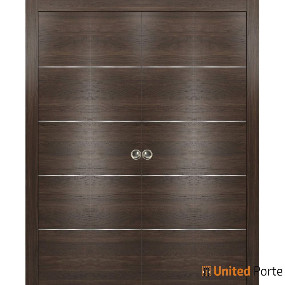 Modern Interior Sliding Closet Bi-fold Door with Hardware | Solid Panel Interior Doors | Buy Doors Online