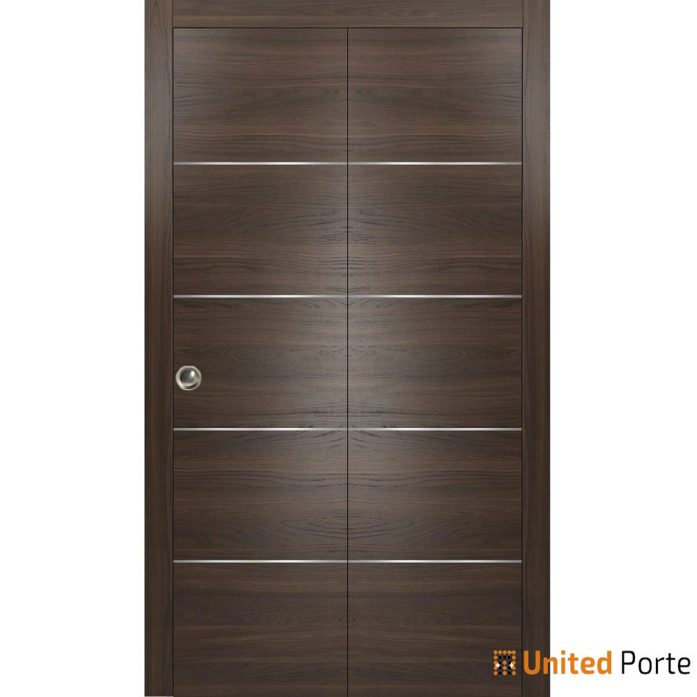 Modern Interior Sliding Closet Bi-fold Door with Hardware | Solid Panel Interior Doors | Buy Doors Online