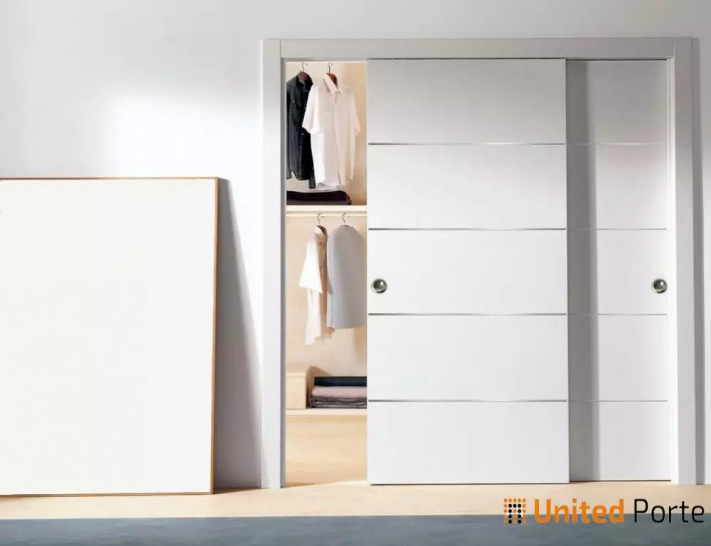 Modern Interior Sliding Closet Bypass Door with Hardware | Solid Panel Interior Doors | Buy Doors Online