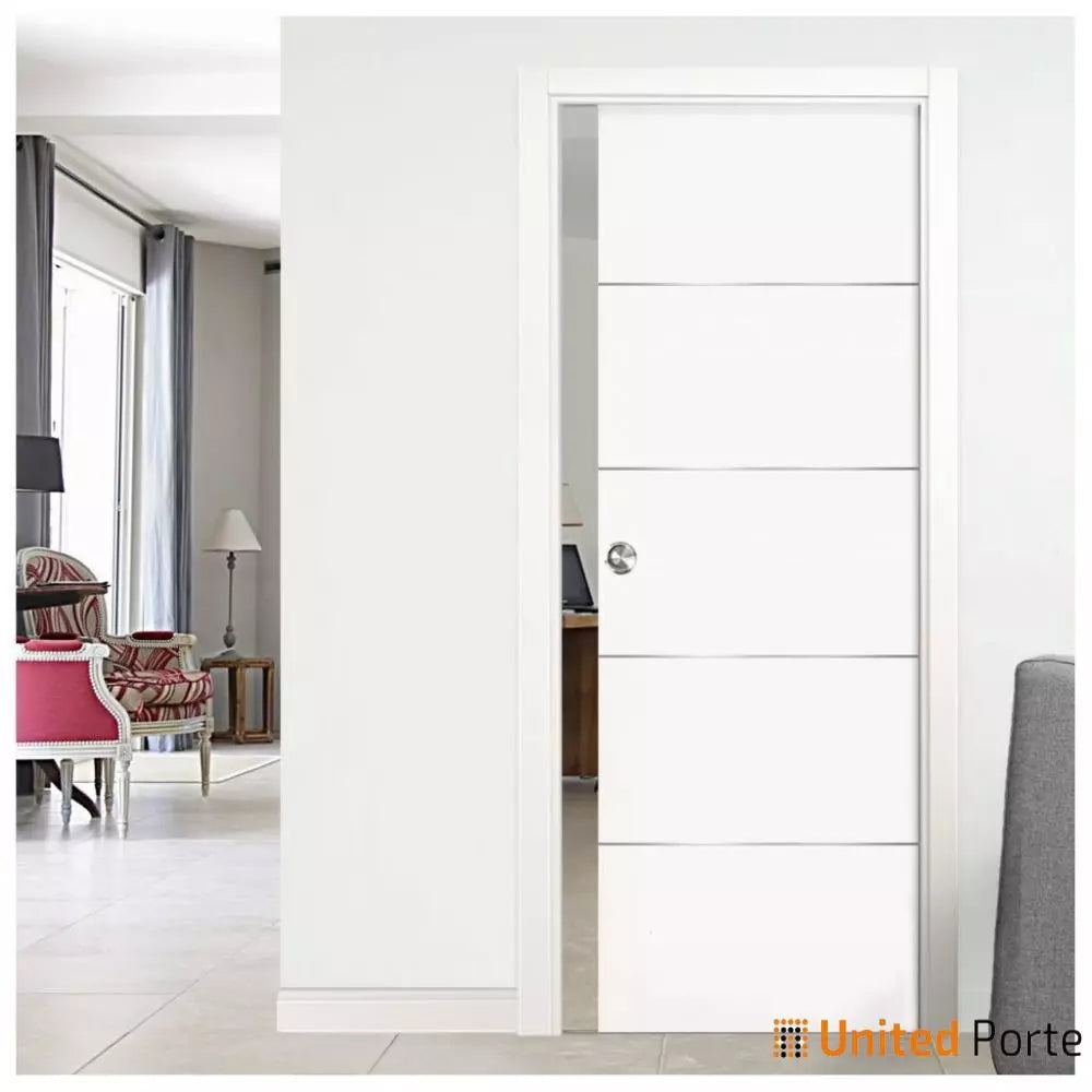Modern Interior Sliding Closet Pocket Door with Hardware | Solid Panel Interior Doors | Buy Doors Online
