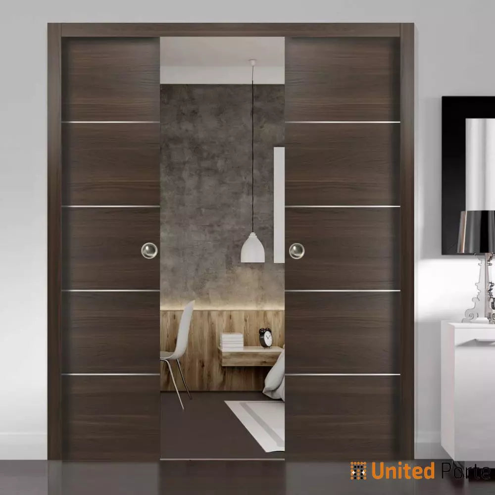 Modern Interior Sliding Closet Pocket Door with Hardware | Solid Panel Interior Doors | Buy Doors Online