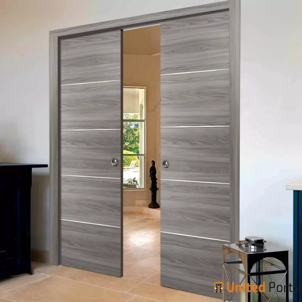 Modern Interior Sliding Closet Pocket Door with Hardware | Solid Panel Interior Doors | Buy Doors Online