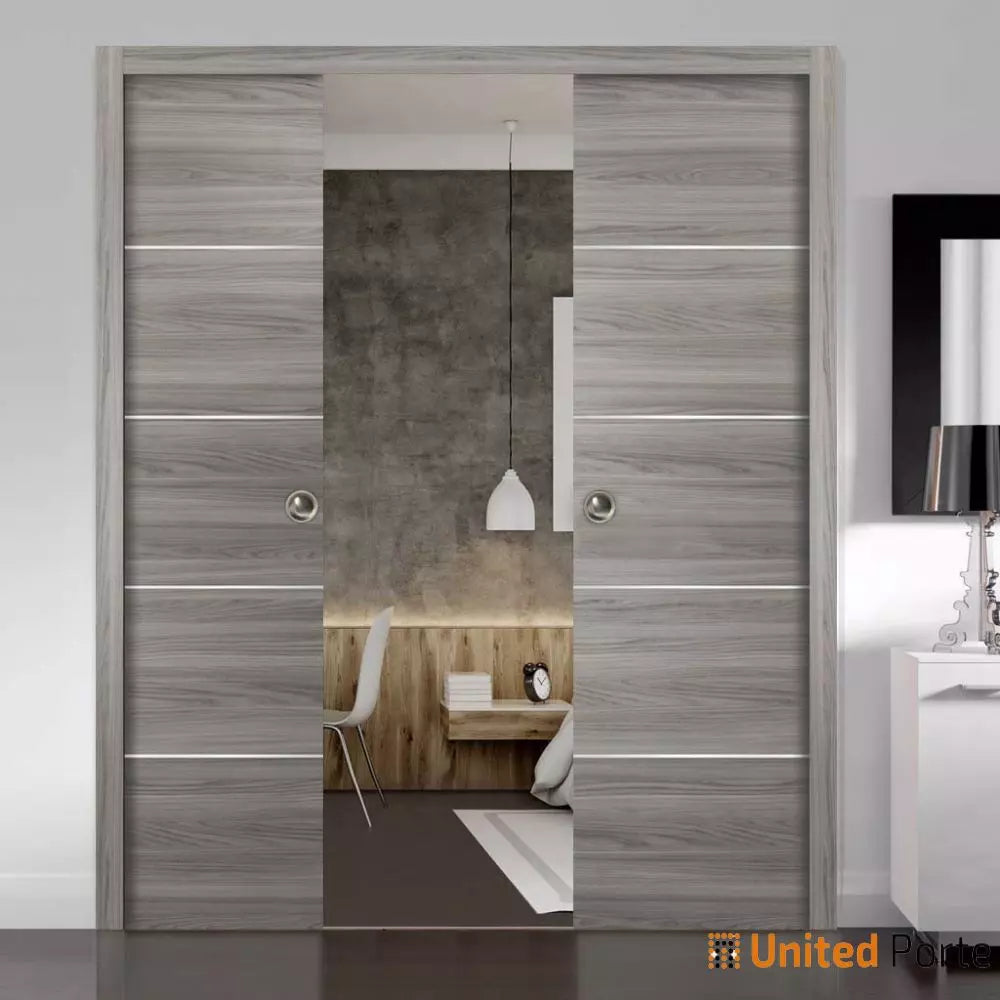 Modern Interior Sliding Closet Pocket Door with Hardware | Solid Panel Interior Doors | Buy Doors Online