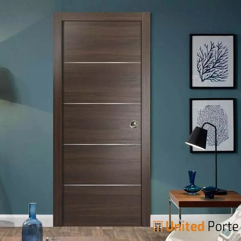 Modern Interior Sliding Closet Pocket Door with Hardware | Solid Panel Interior Doors | Buy Doors Online