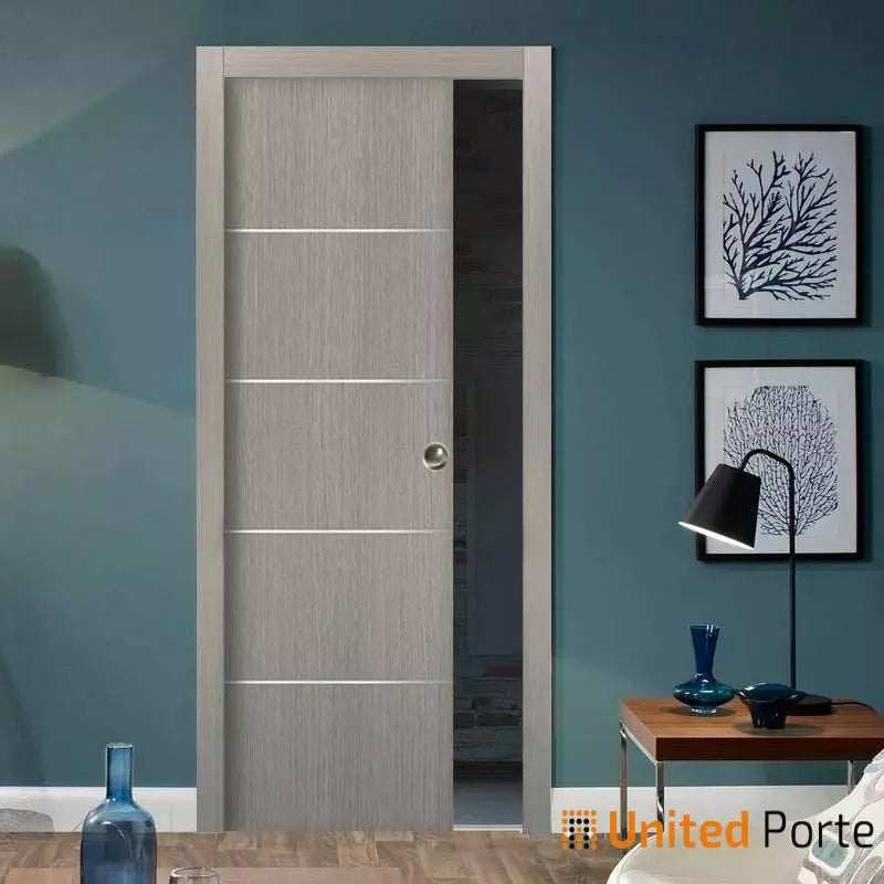 Modern Interior Sliding Closet Pocket Door with Hardware | Solid Panel Interior Doors | Buy Doors Online