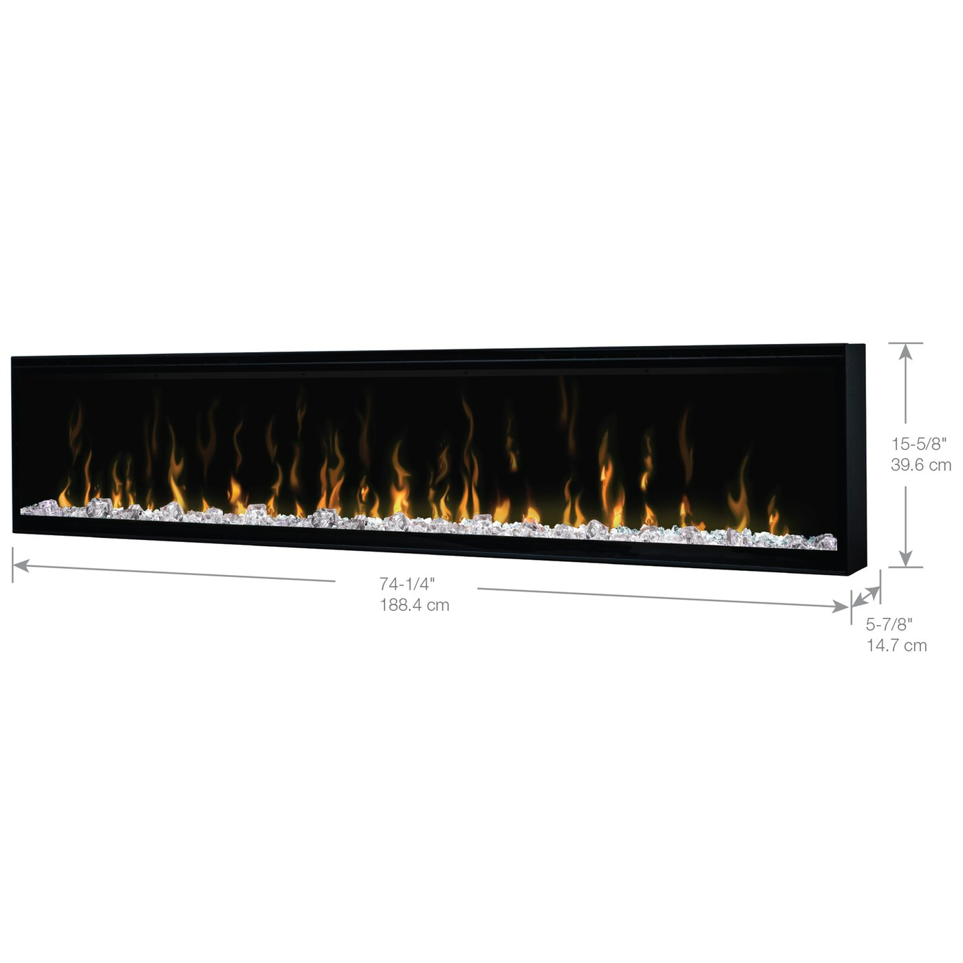 Built-in Linear Electric Fireplace | Dimplex - 50" IgniteXL