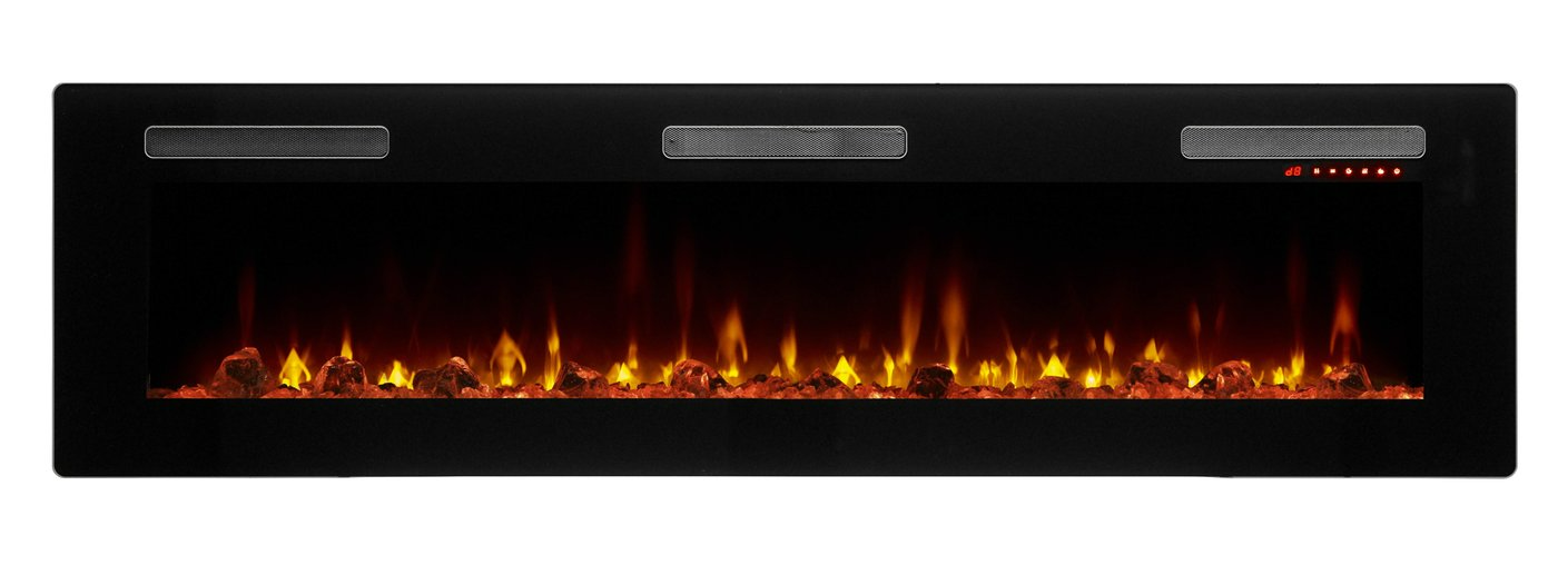 Wall/Built-In Linear Electric Fireplace | Dimplex - 72" Sierra