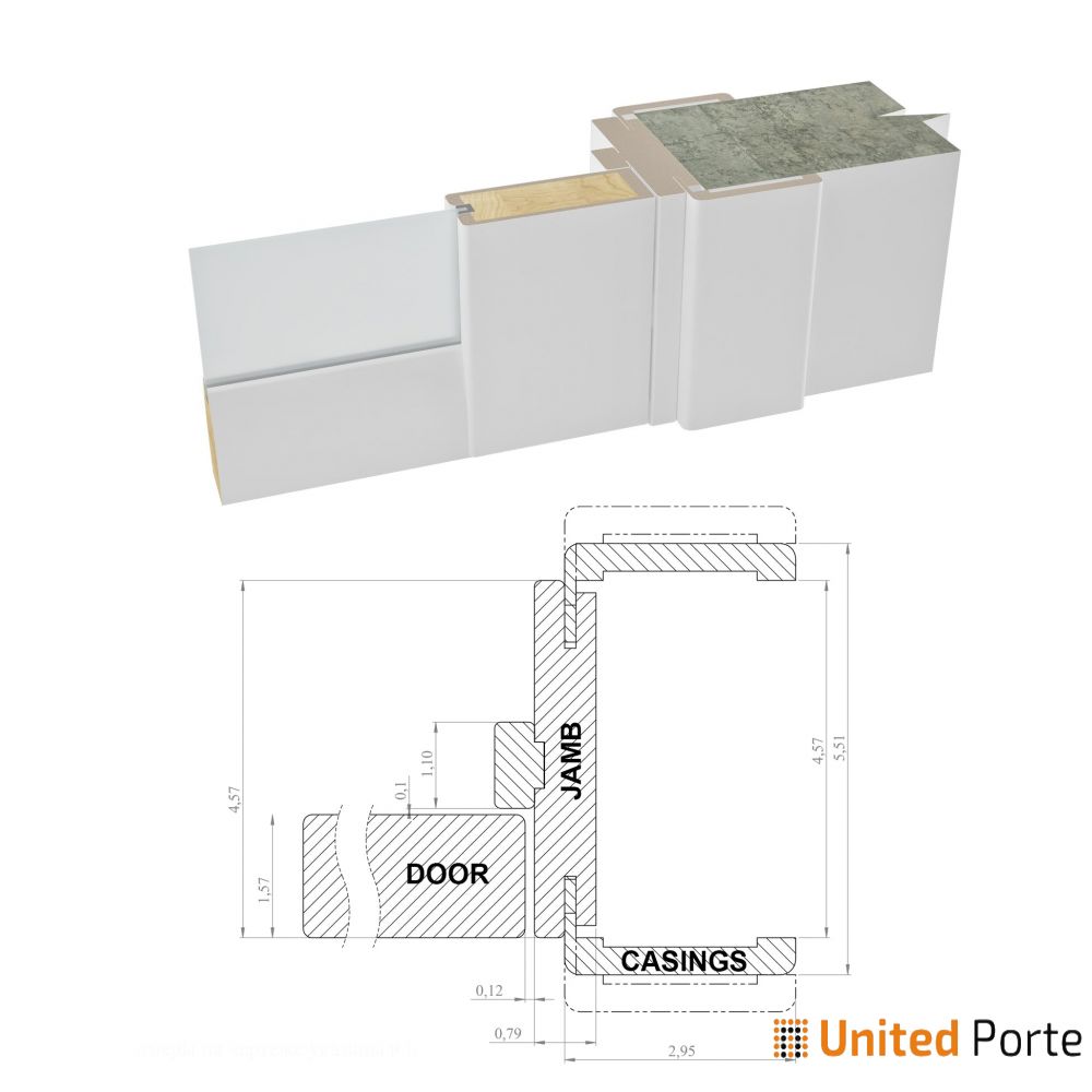 Solid French Door with Frosted Glass | Bathroom Bedroom Sturdy Doors | Buy Doors Online