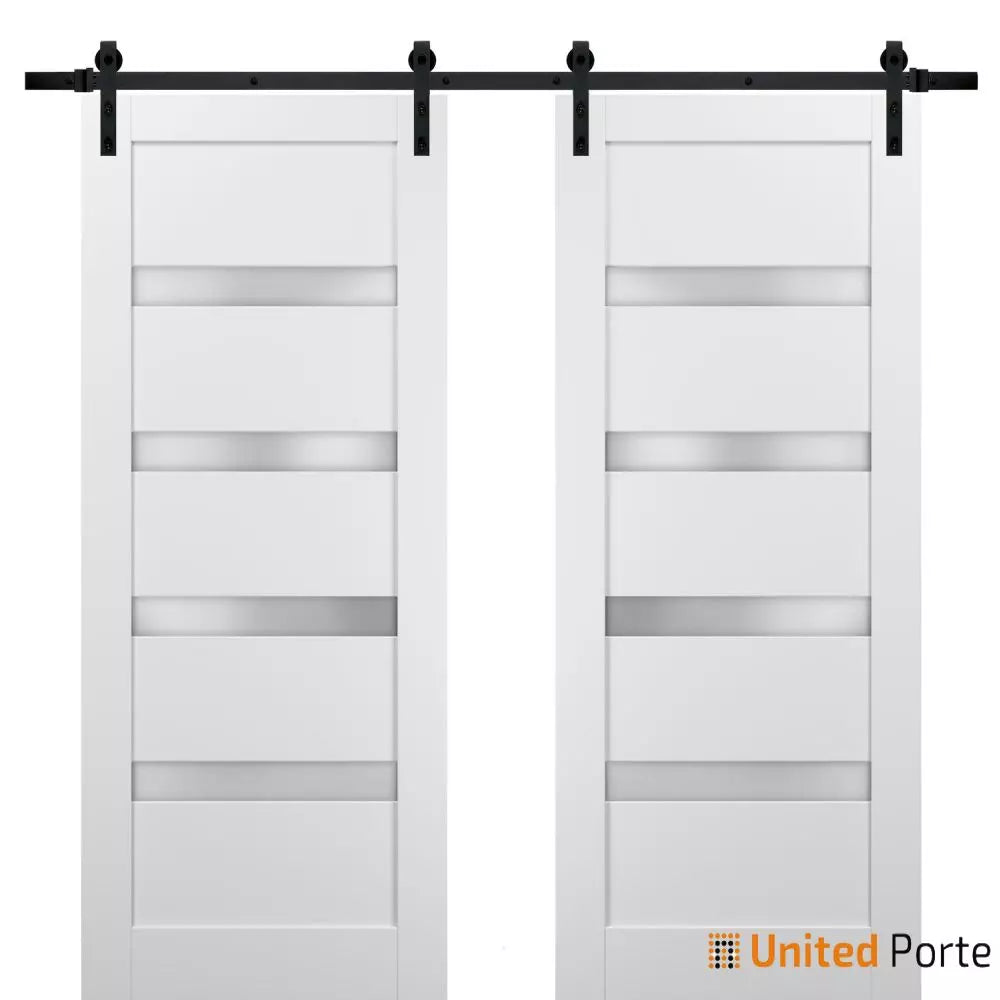 Sliding Barn Door with Frosted Glass | Lite Wooden Solid Panel Interior Doors | Buy Doors Online