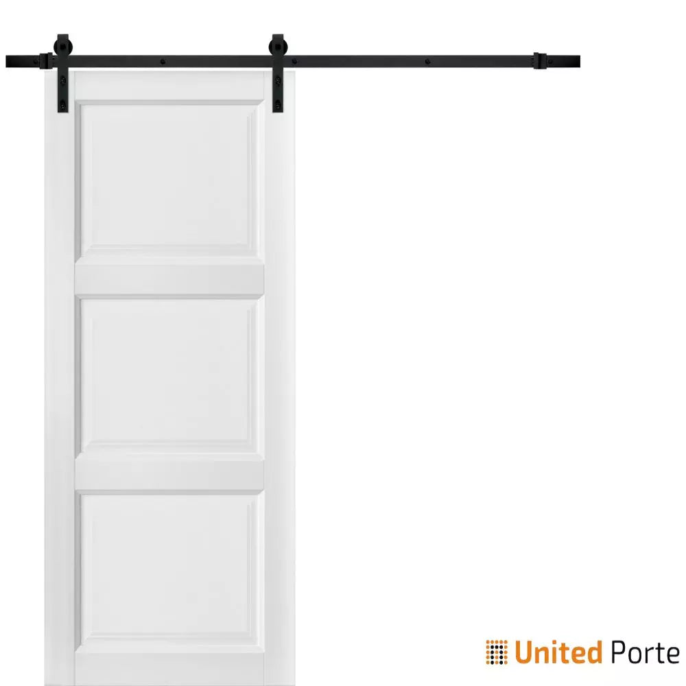 Sliding Barn Door with Hardware | 3-Panel Wooden Solid Doors | Buy Doors Online