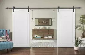 Sliding Barn Door with Hardware | Kitchen Wooden Solid Panel Interior Door I Buy Doors Online