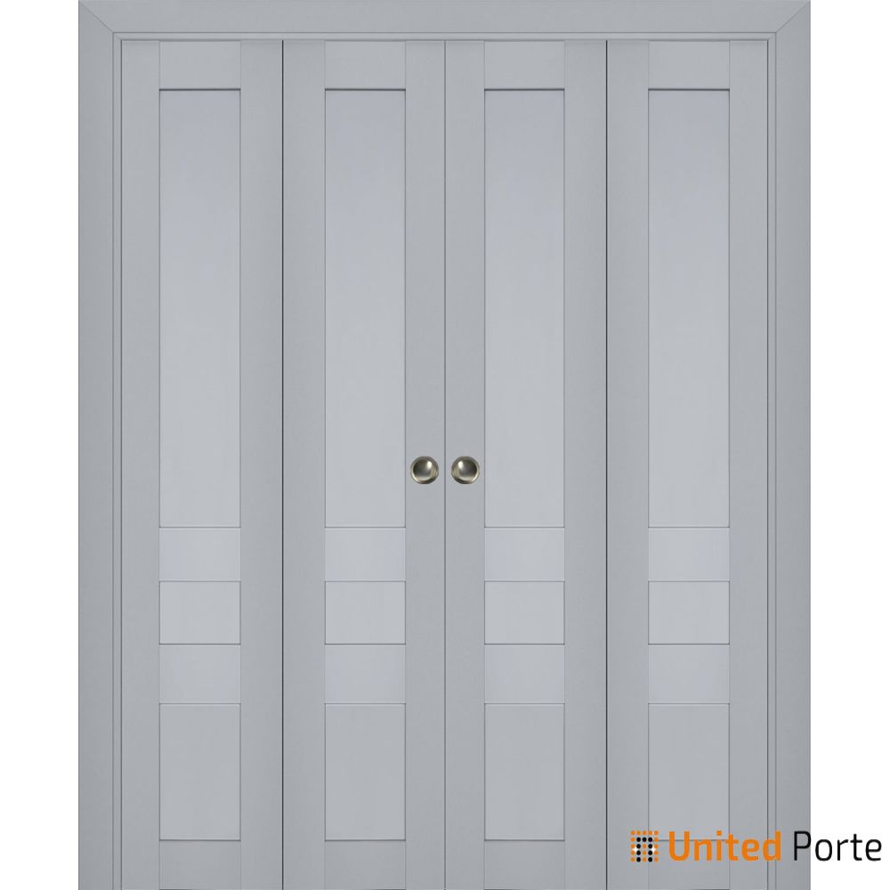 Sliding Closet Bi-fold Door with Decorative Panels | Wood Solid Bedroom Wardrobe Doors | Buy Doors Online