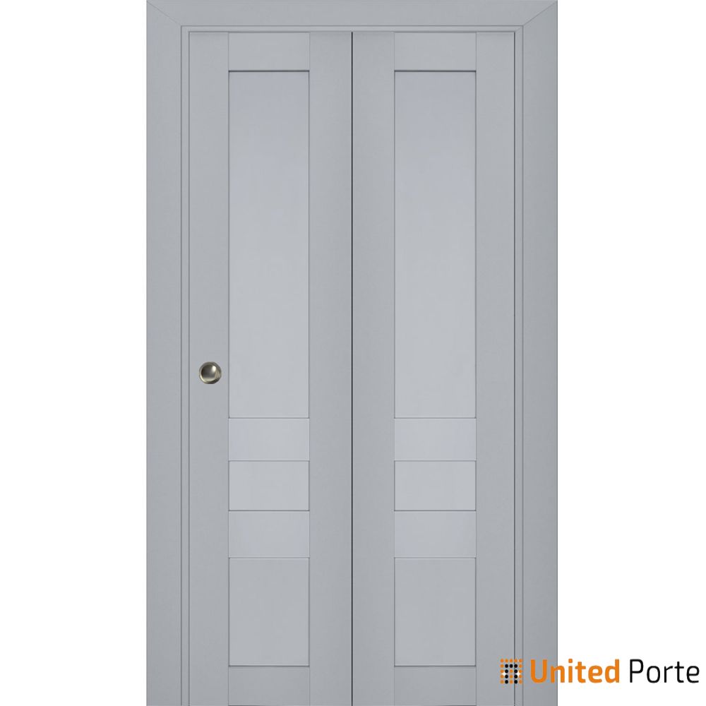 Sliding Closet Bi-fold Door with Decorative Panels | Wood Solid Bedroom Wardrobe Doors | Buy Doors Online