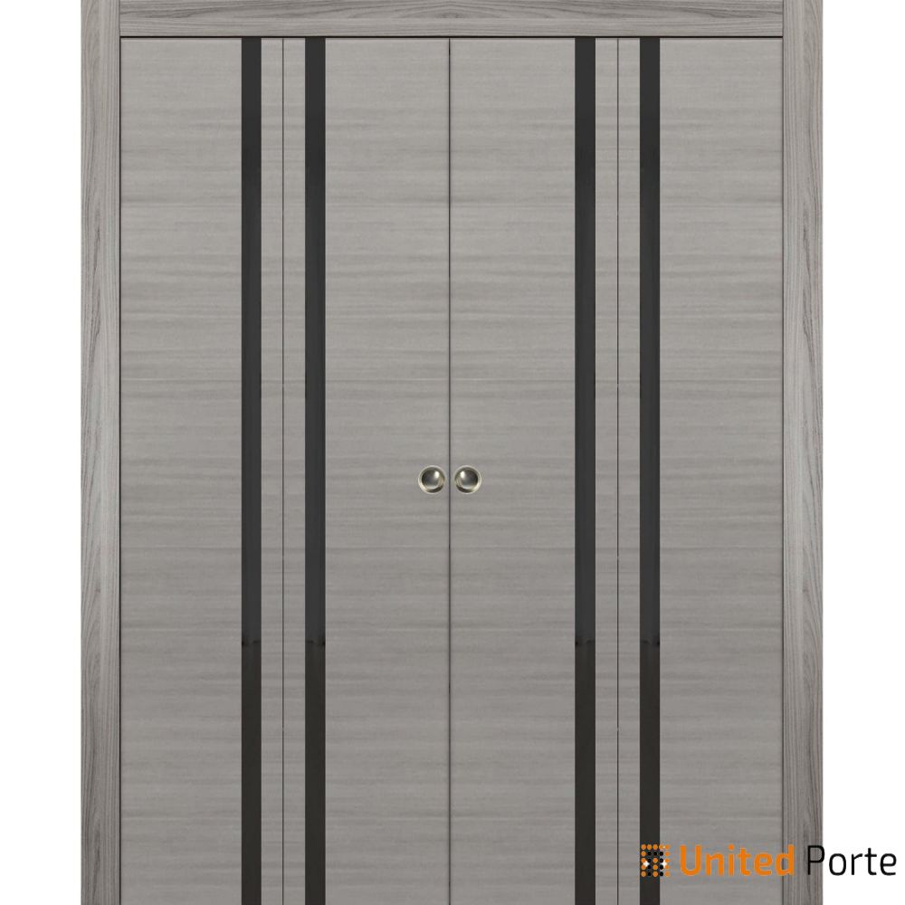 Sliding Closet Bi-fold Doors with Frosted Glass | Wood Solid Bedroom Wardrobe Doors | Buy Doors Online