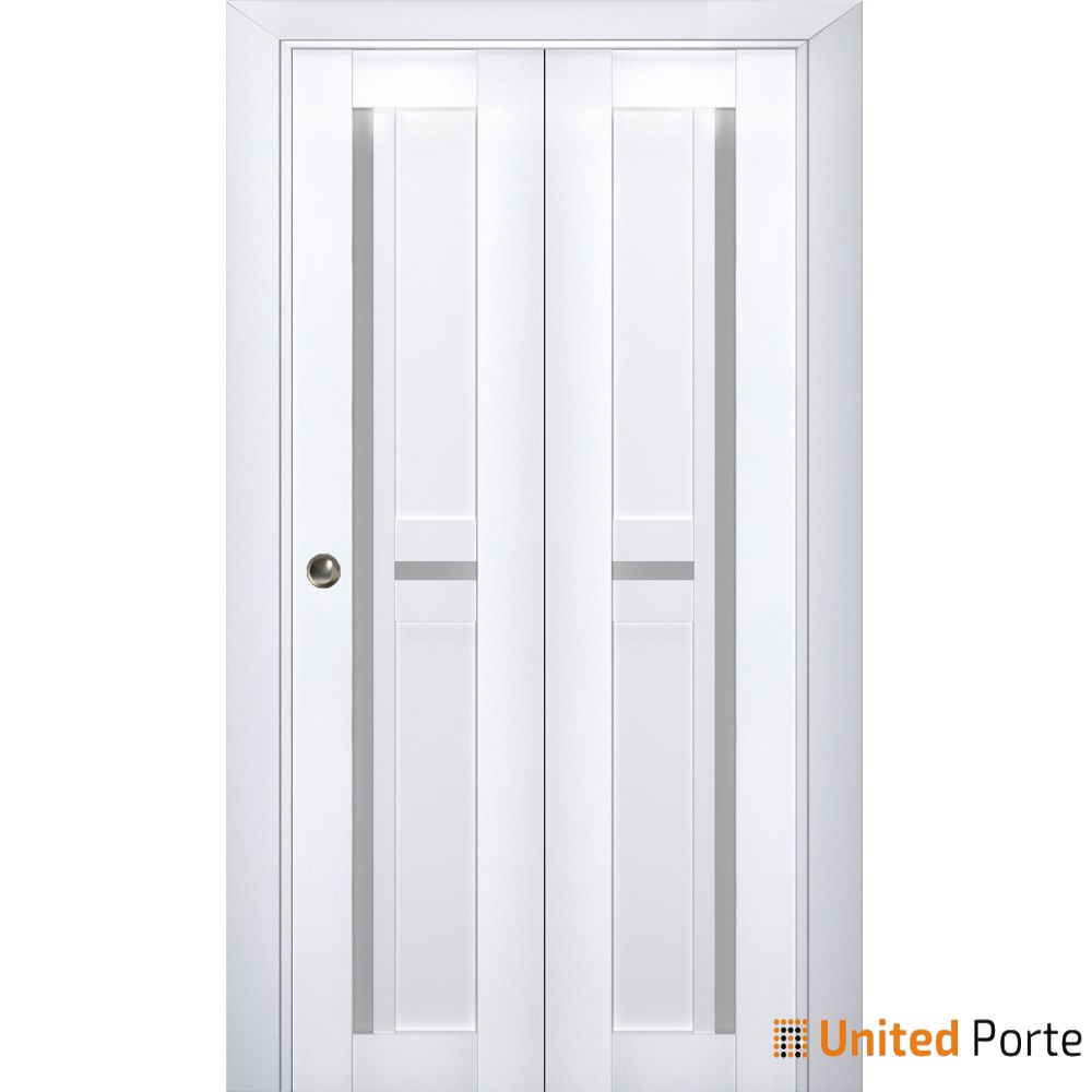 Sliding Closet Bi-fold Doors with Frosted Glass| Wood Solid Bedroom Wardrobe Doors | Buy Doors Online