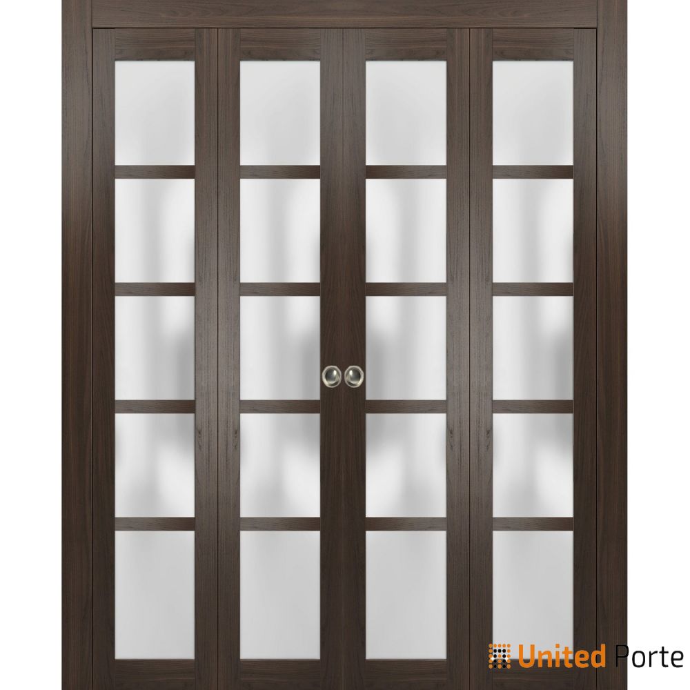 Sliding Closet Bi-Fold Doors with Frosted Opaque Glass | Solid Panel Interior Doors | Buy Doors Online