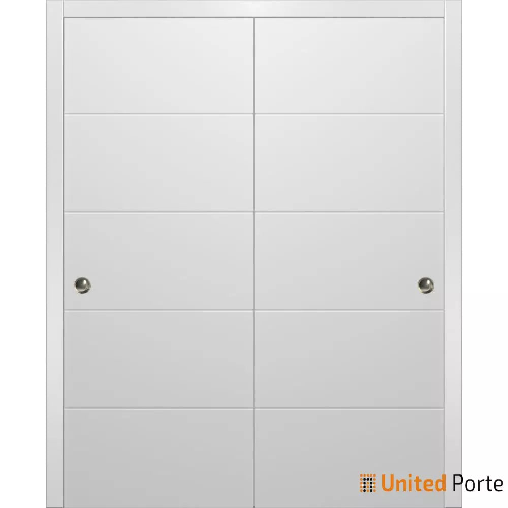 Sliding Closet Bypass Doors with Decorative Panels | Wood Solid Bedroom Wardrobe Doors | Buy Doors Online