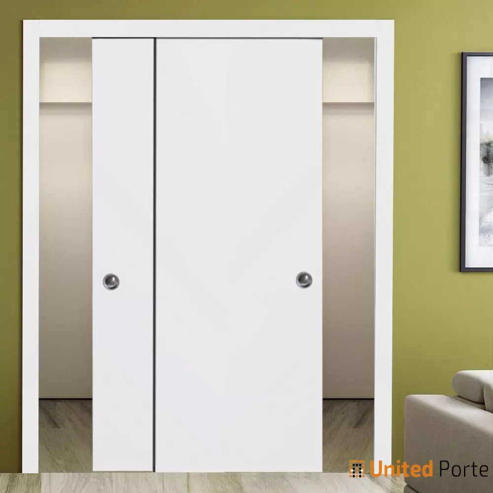 Sliding Closet Bypass Door with Frames | Wood Solid Bedroom Wardrobe Doors | Buy Doors Online