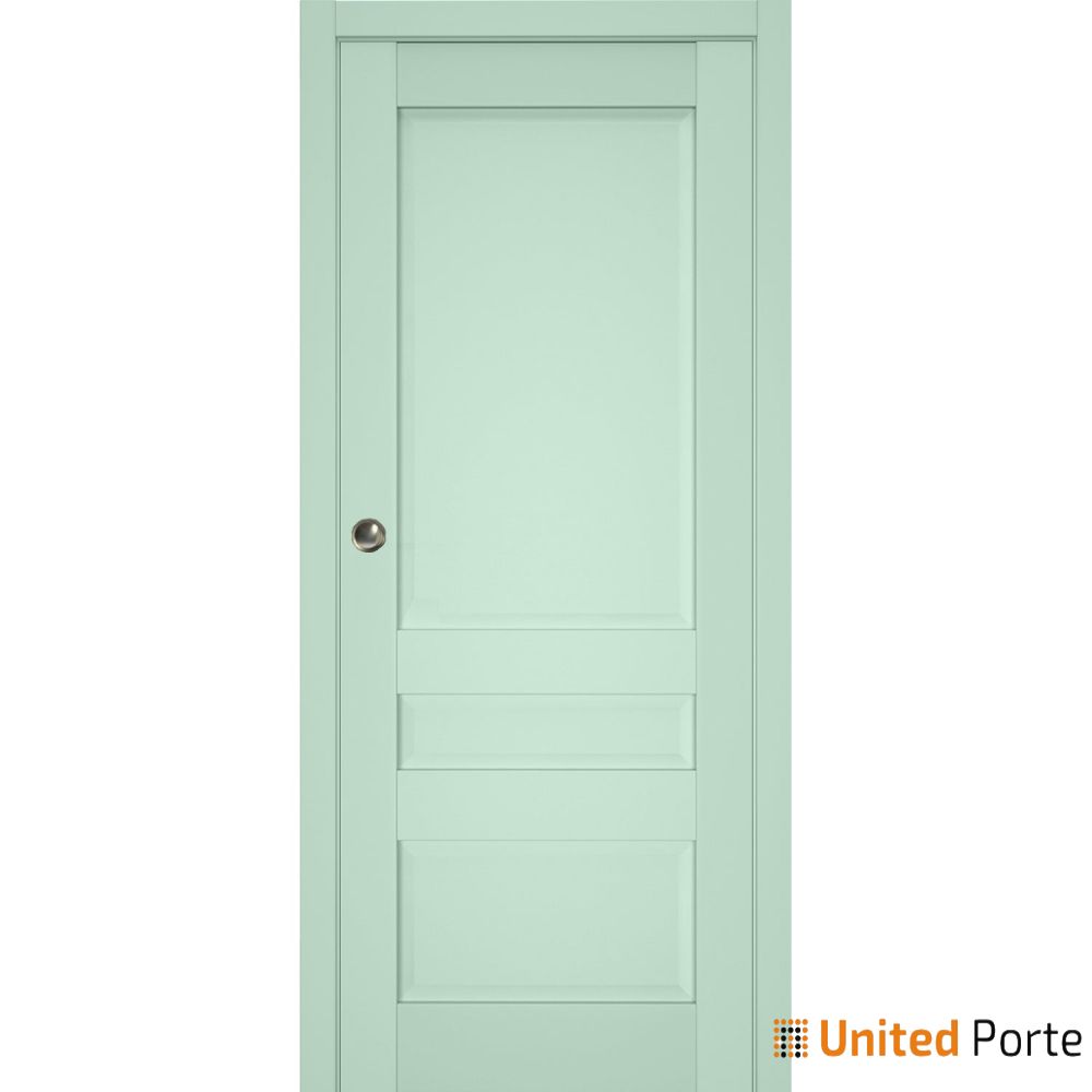 Sliding French Pocket Door with Decorative Panels | Solid Wood Interior Bedroom Sturdy Doors | Buy Doors Online