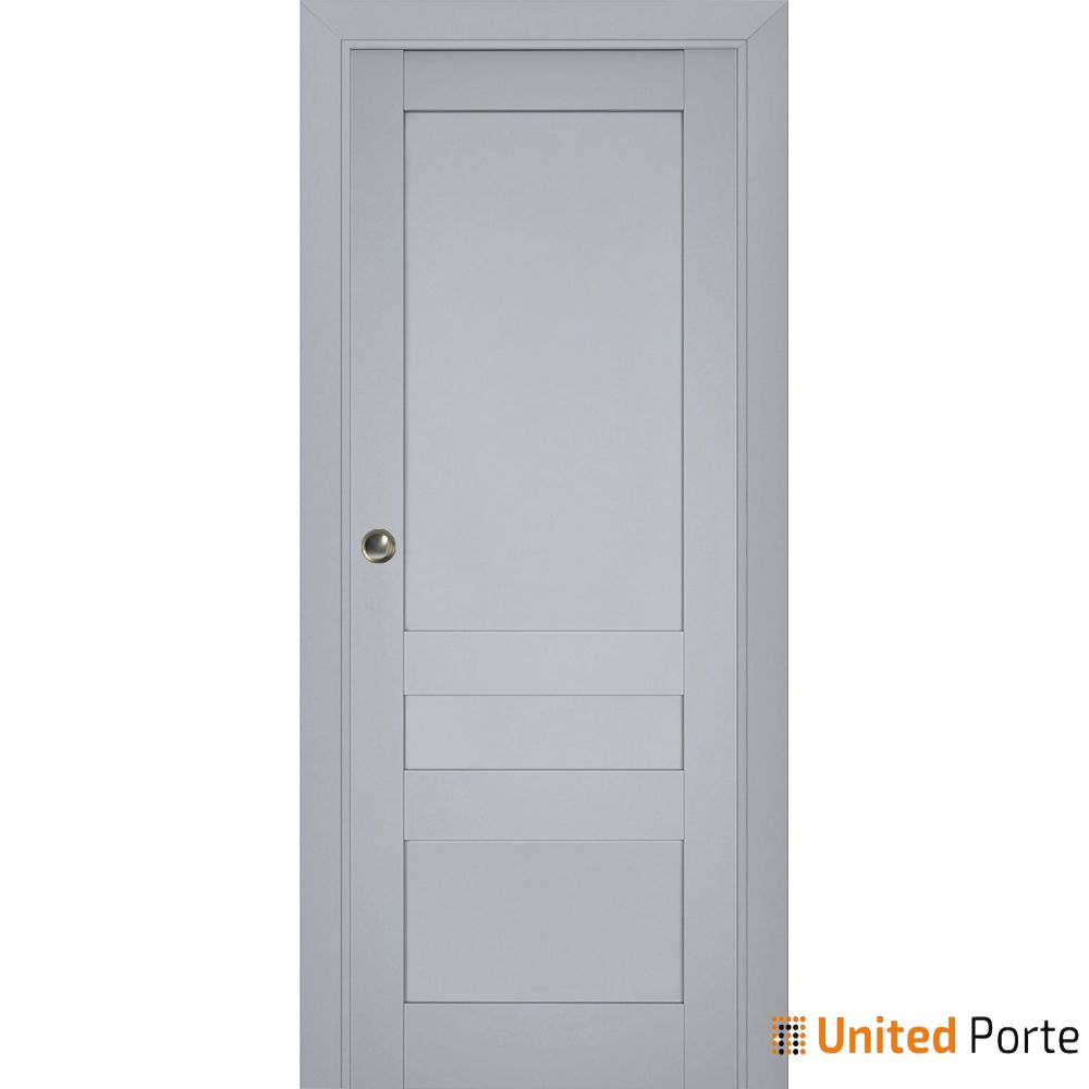 Sliding French Pocket Door with Decorative Panels | Solid Wood Interior Bedroom Sturdy Doors | Buy Doors Online