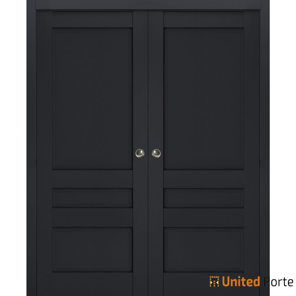 Sliding French Pocket Door with Decorative Panels | Solid Wood Interior Bedroom Sturdy Doors | Buy Doors Online