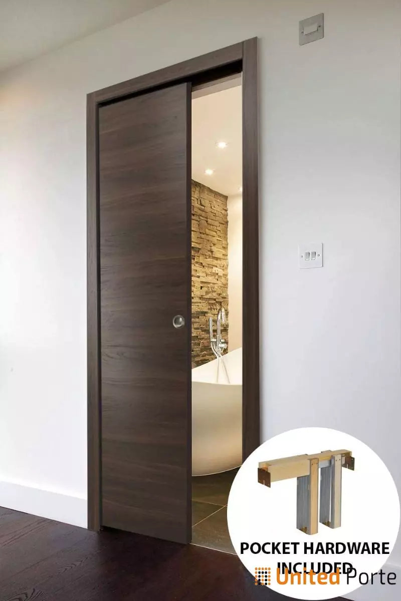Sliding Pocket Door with Frames | Solid Wood Interior Sturdy Doors | Buy Doors Online