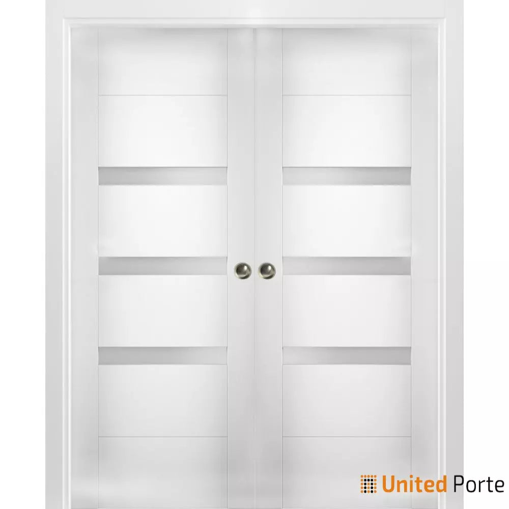 Sliding Pocket Door with Frosted Opaque Glass | MDF Interior Bedroom Modern Doors | Buy Doors Online