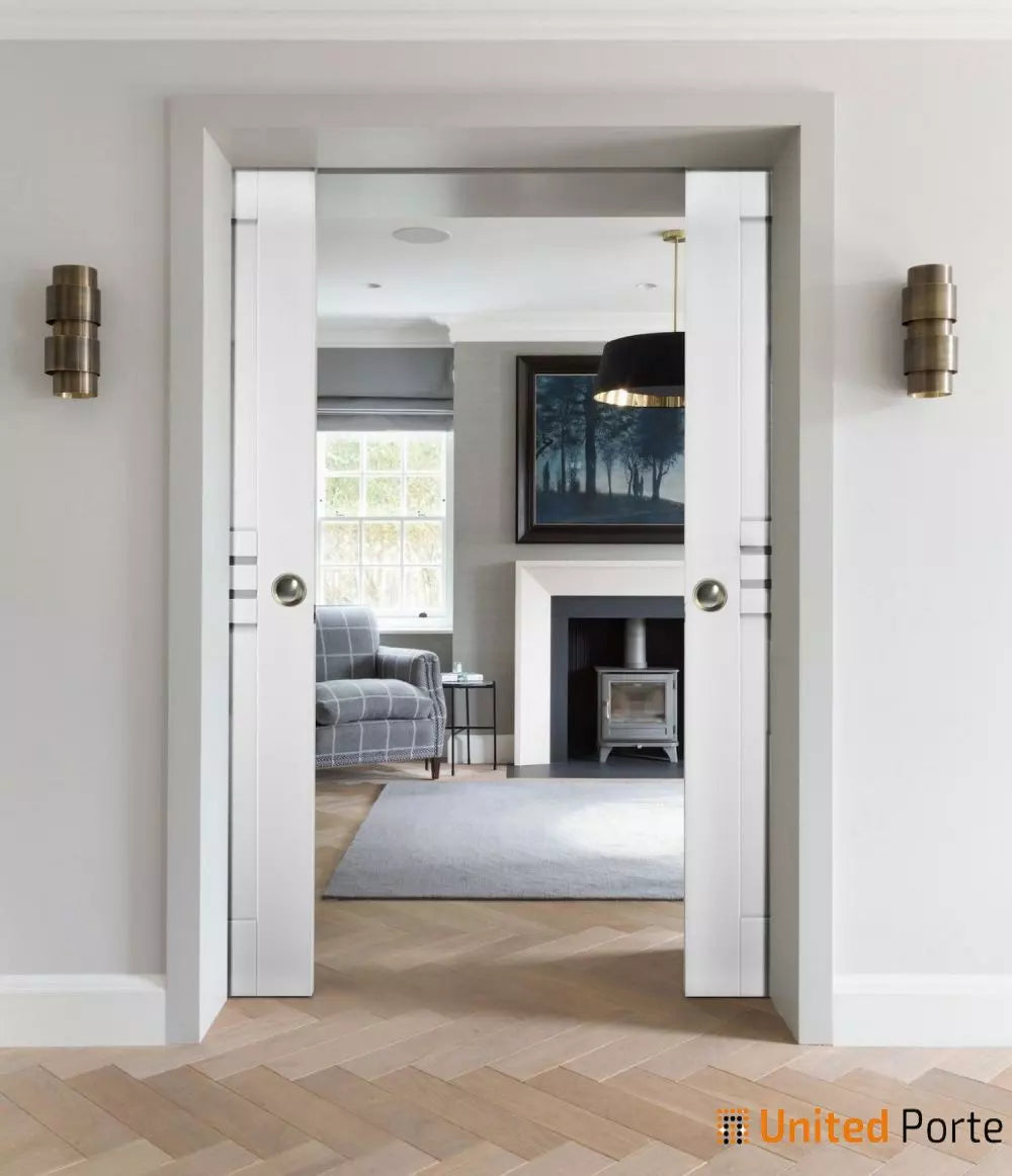 Sliding Pocket Door with Hardware | MDF Interior Bedroom Modern Doors | Buy Doors Online