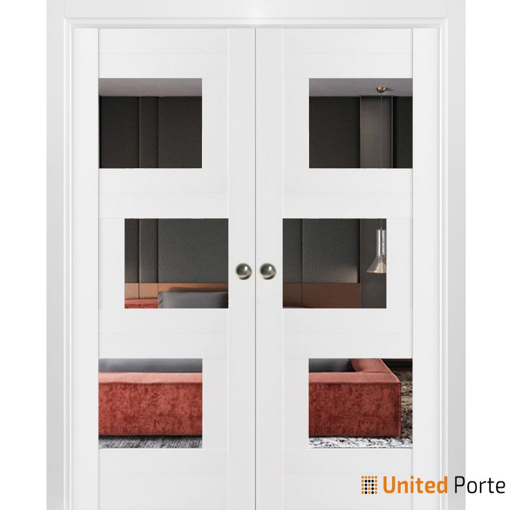 Sliding Pocket Door with Mirror | MDF Interior Bedroom Modern Doors | Buy Doors Online