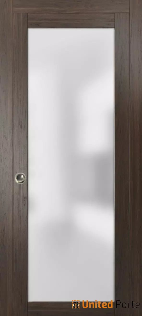 Sliding Pocket Door with Frosted Glass | Solid Wood Interior Bedroom Bathroom Closet Sturdy Doors | Buy Doors Online