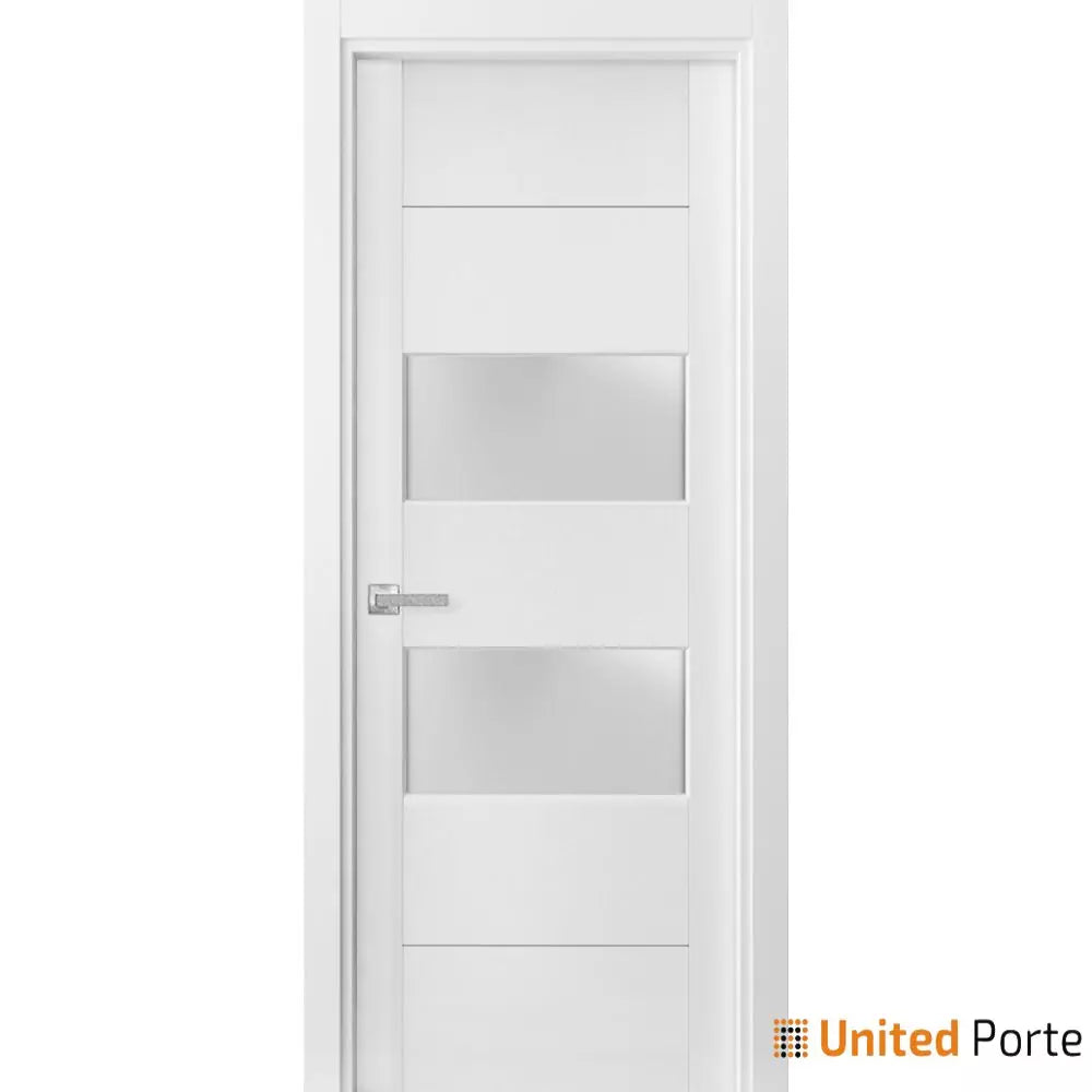 Solid French Door with Frosted Glass | Bathroom Bedroom Sturdy Doors | Buy Doors Online