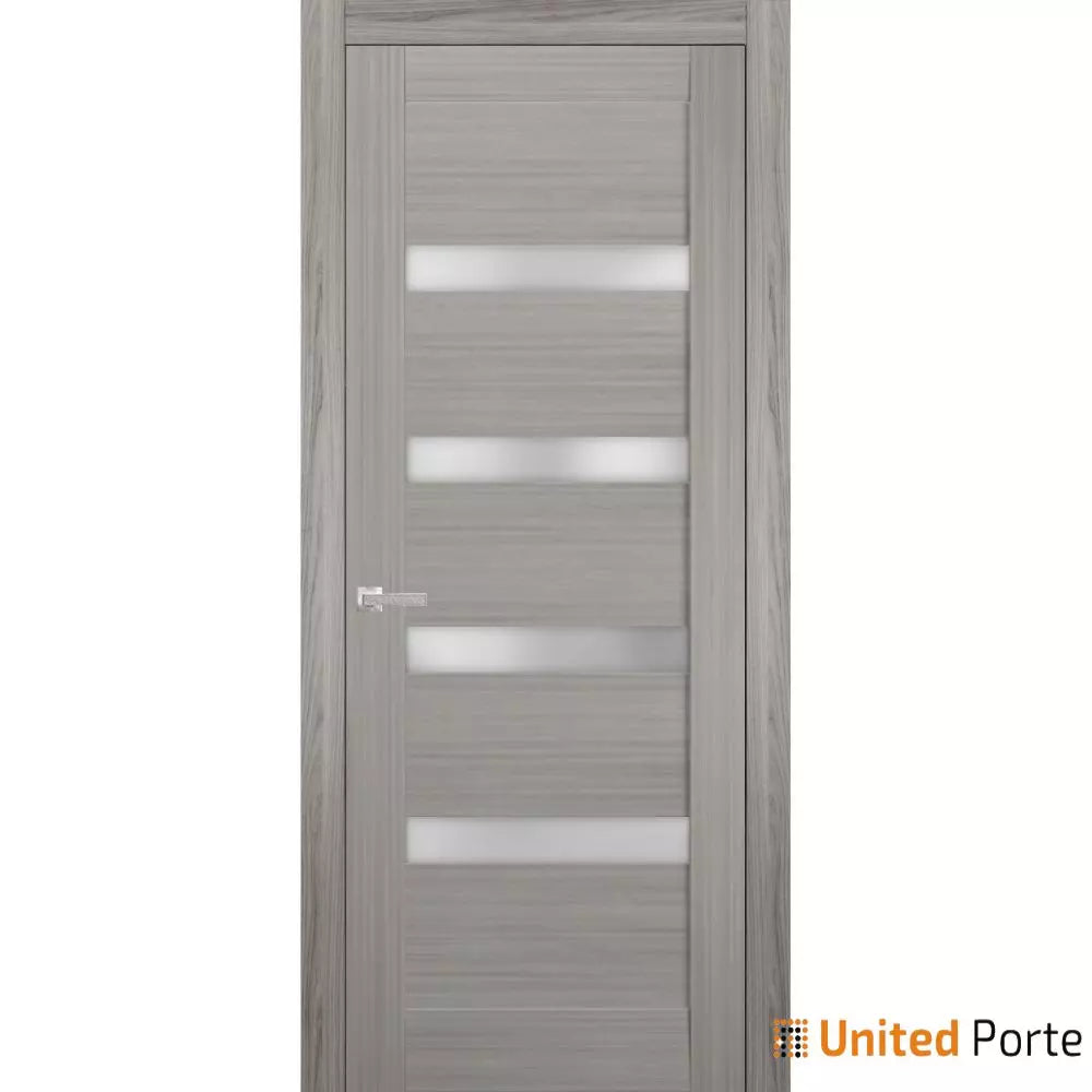 Solid French Door with Frosted Glass | Closet Bedroom Sturdy Doors | Buy Doors Online
