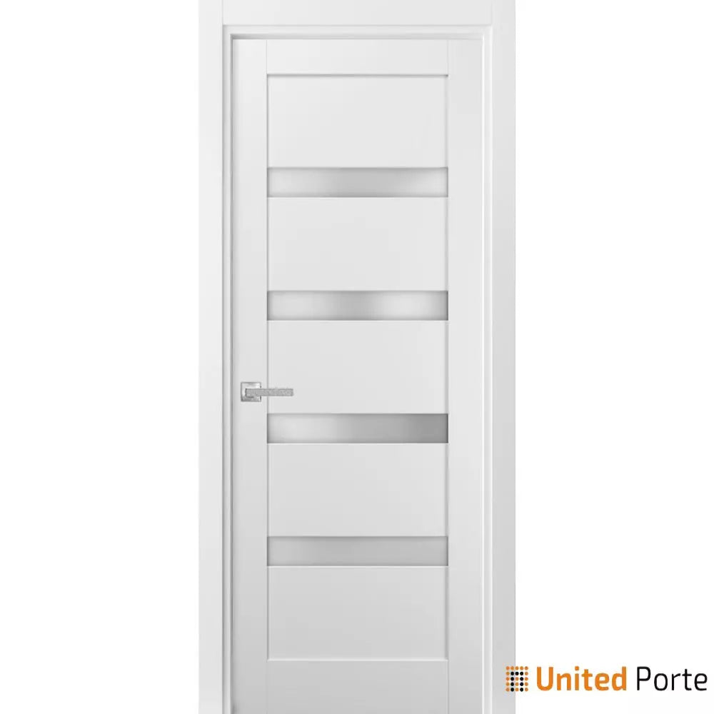 Solid French Door with Frosted Glass | Closet Bedroom Sturdy Doors | Buy Doors Online