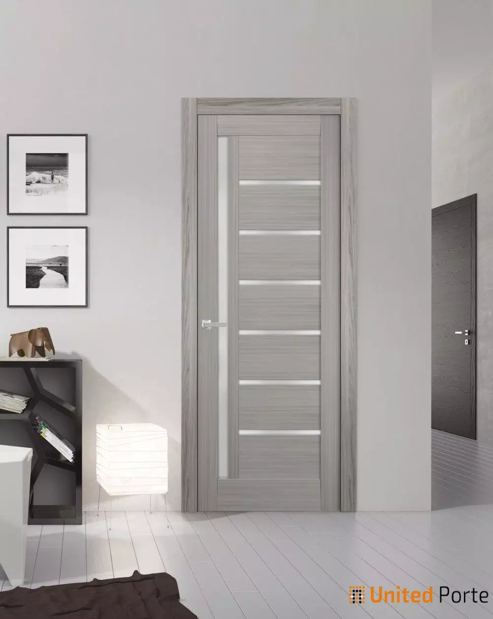 Solid French Door with Frosted Opaque Glass | Bathroom Bedroom Sturdy Doors | Buy Doors Online