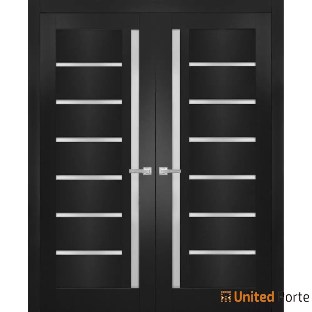 Solid French Door with Frosted Opaque Glass | Bathroom Bedroom Sturdy Doors | Buy Doors Online