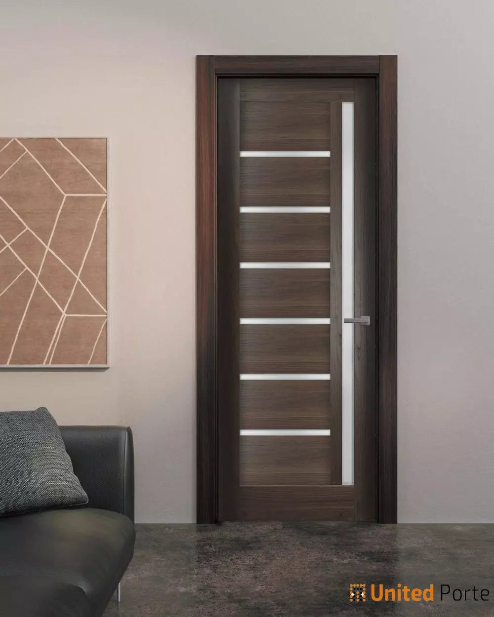 Solid French Door with Frosted Opaque Glass | Bathroom Bedroom Sturdy Doors | Buy Doors Online