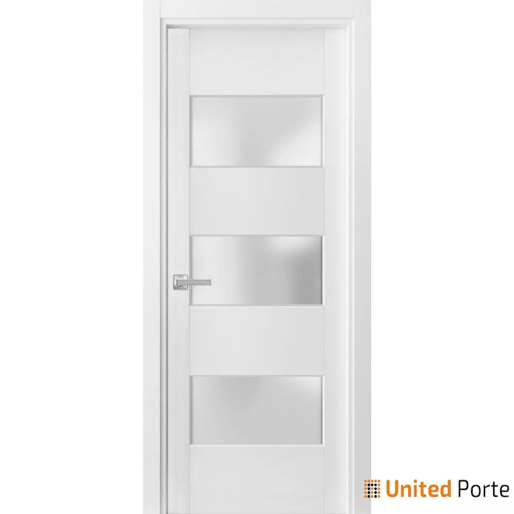 Solid French Door with Frosted Glass | Bathroom Bedroom Sturdy Doors | Buy Doors Online