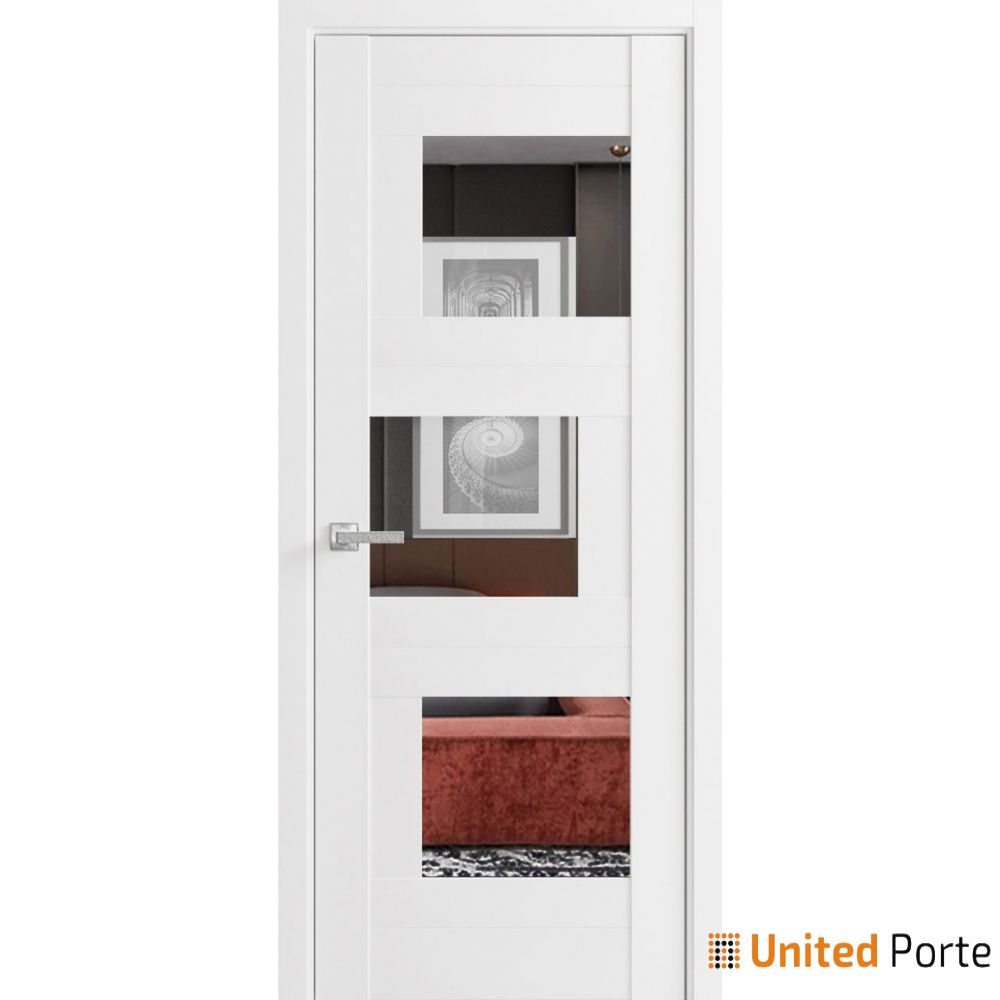 Solid French Door with Mirror | Bathroom Bedroom Modern Doors | Buy Doors Online