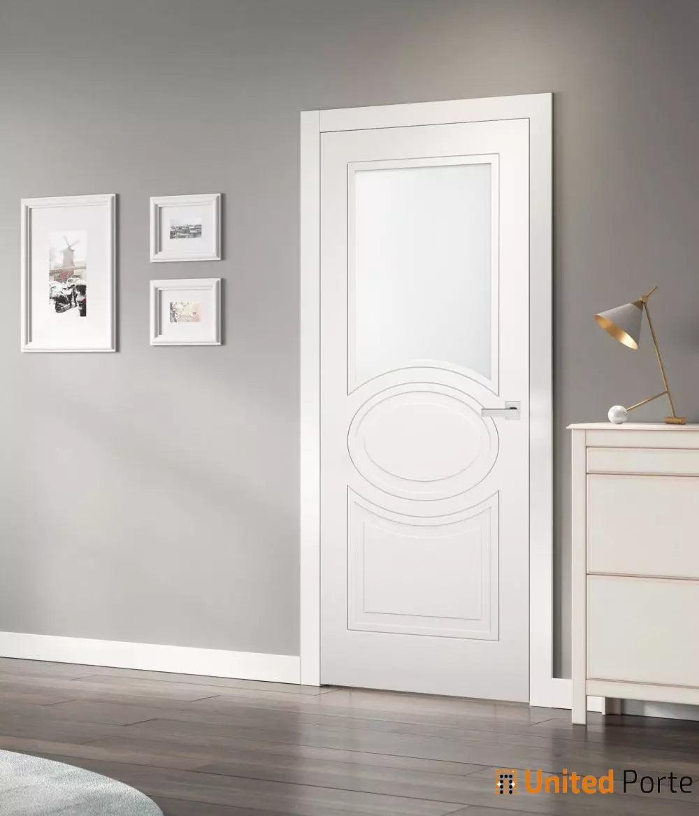 Solid French Door with Opaque Glass | Bathroom Bedroom Modern Doors | Buy Doors Online
