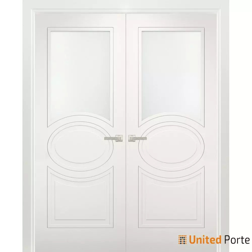 Solid French Door with Opaque Glass | Bathroom Bedroom Modern Doors | Buy Doors Online