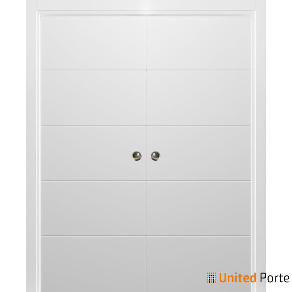 Modern Pocket Doors with Decorative Panels | Solid Wood Interior Bedroom Sliding Closet Door | Buy Doors Online