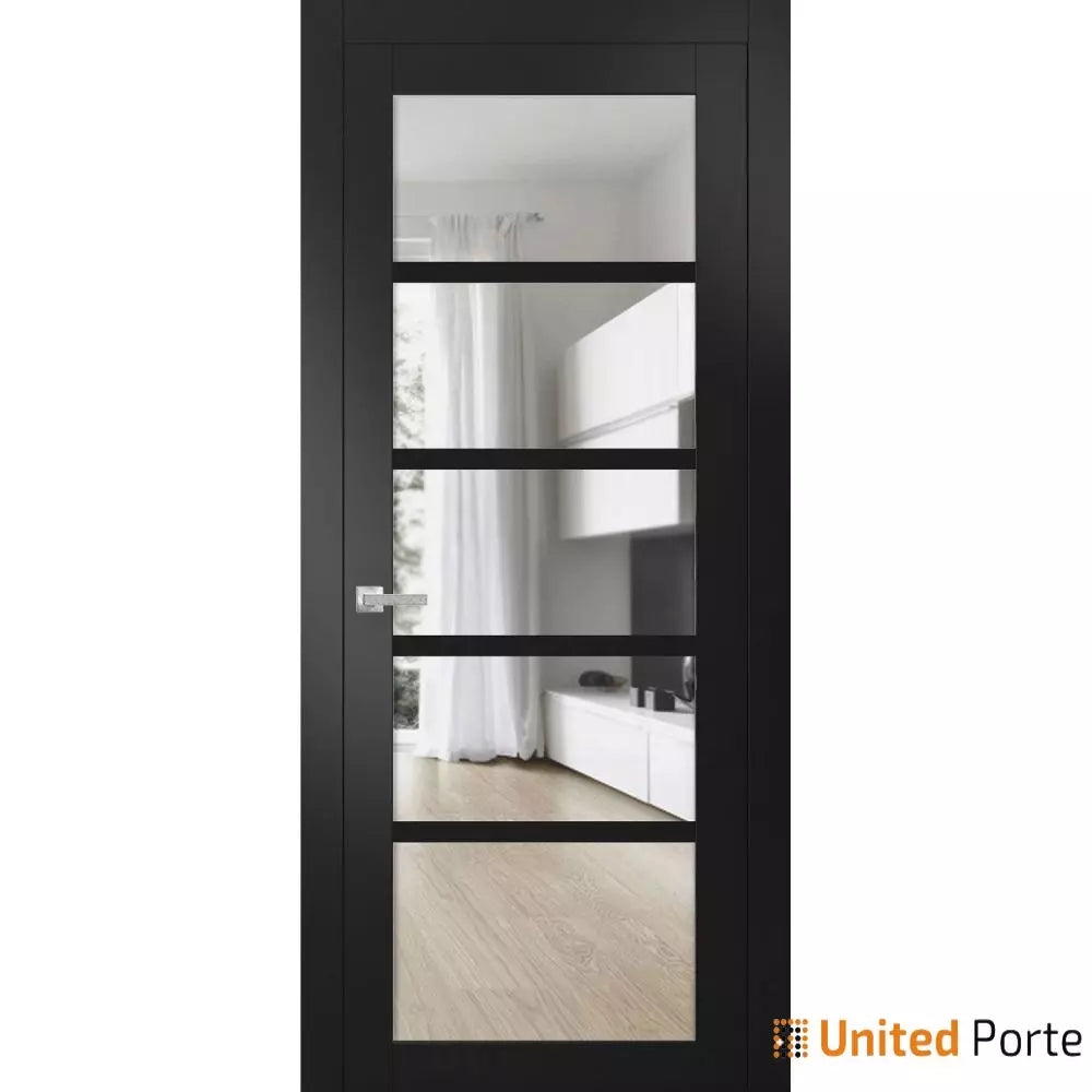 Solid Interior French Door with Clear Glass | Closet Bedroom Sturdy Doors | Buy Doors Online