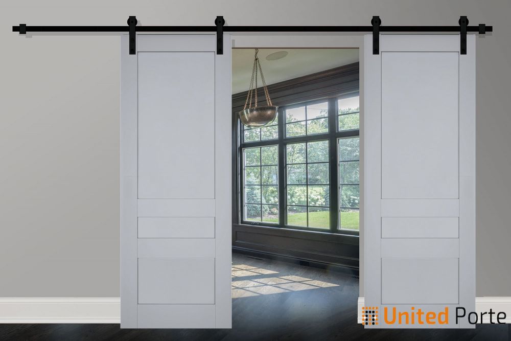 Sturdy Barn Door with Decorative Panels | Solid Panel Interior Doors | Buy Doors Online