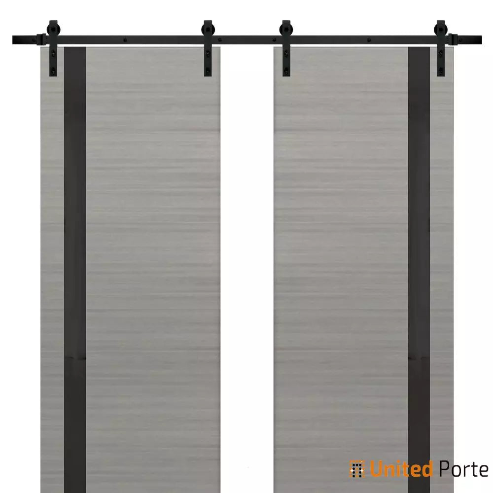 Sturdy Barn Door with Frosted Glass | Modern Solid Panel Interior Doors | Buy Doors Online
