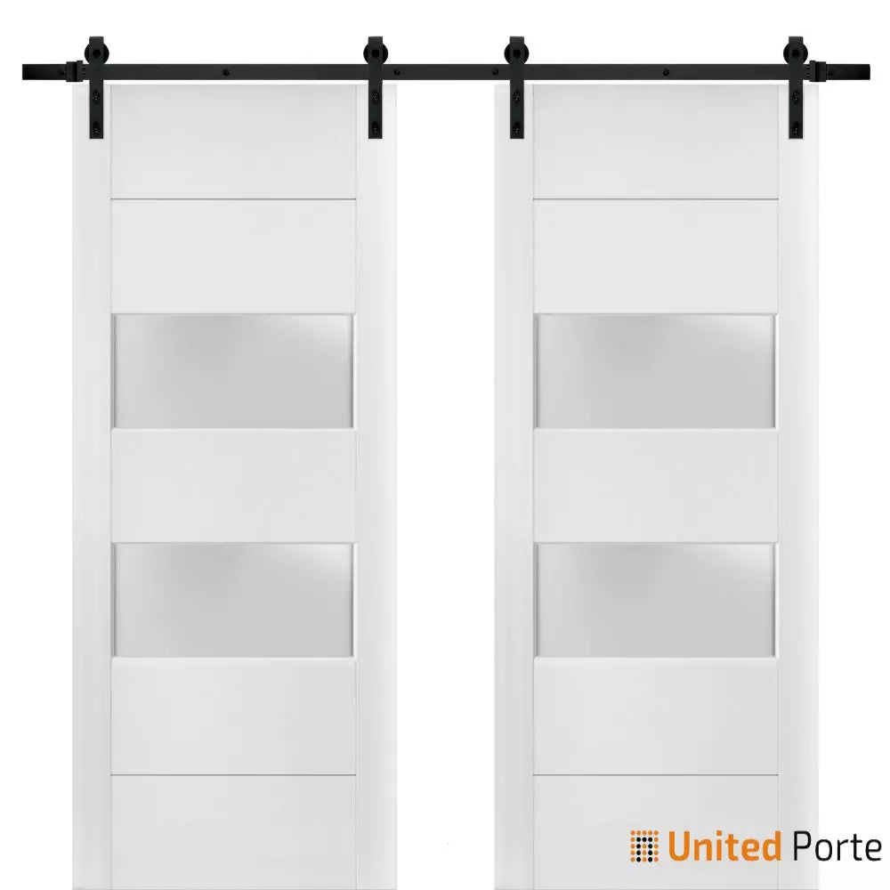 Sturdy Barn Door with Frosted Glass | Solid Panel Interior Doors | Buy Doors Online