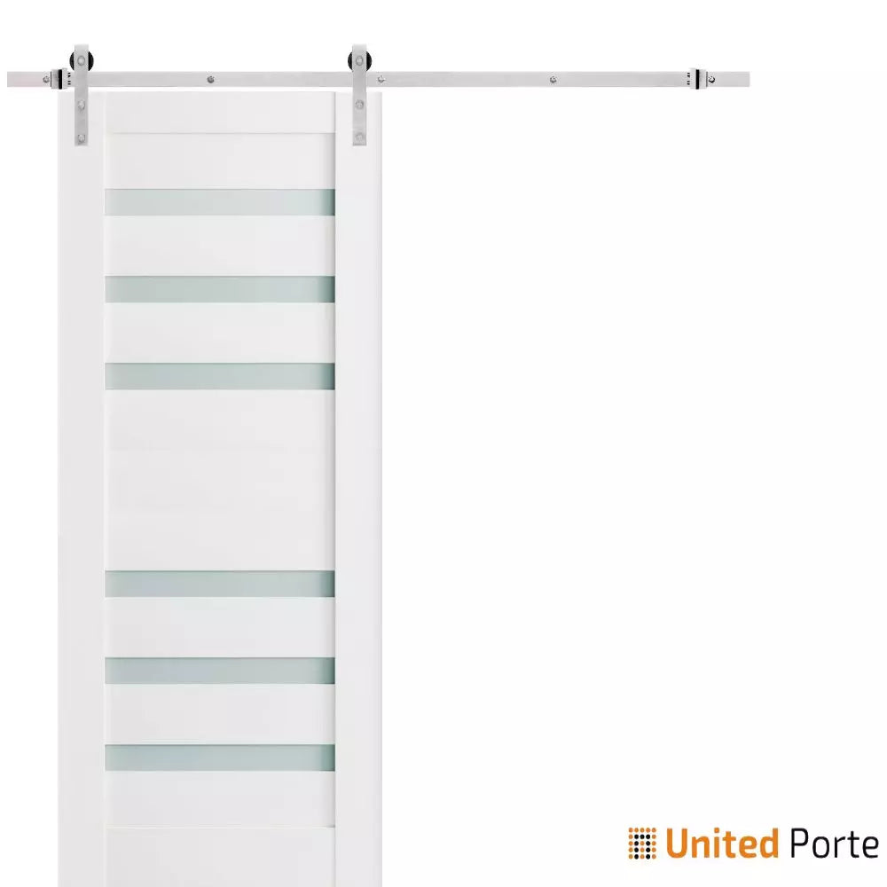 Sturdy Barn Door with Frosted Glass | Solid Panel Interior Doors | Buy Doors Online