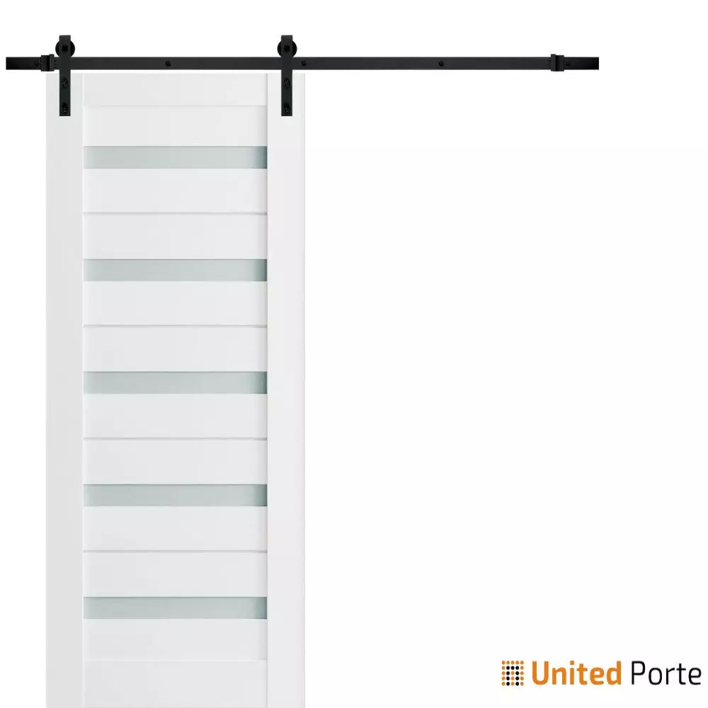 Sturdy Barn Door with Frosted Glass | Solid Panel Interior Doors | Buy Doors Online