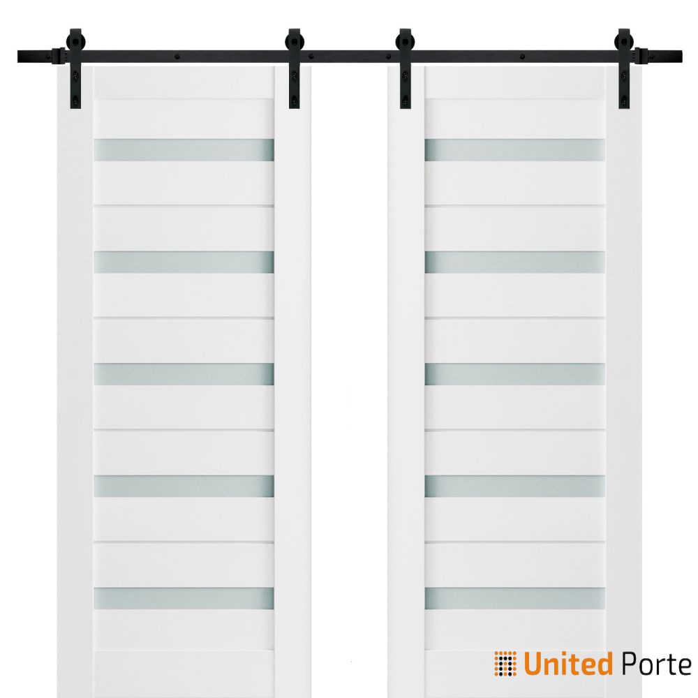 Sturdy Barn Door with Frosted Glass | Solid Panel Interior Doors | Buy Doors Online