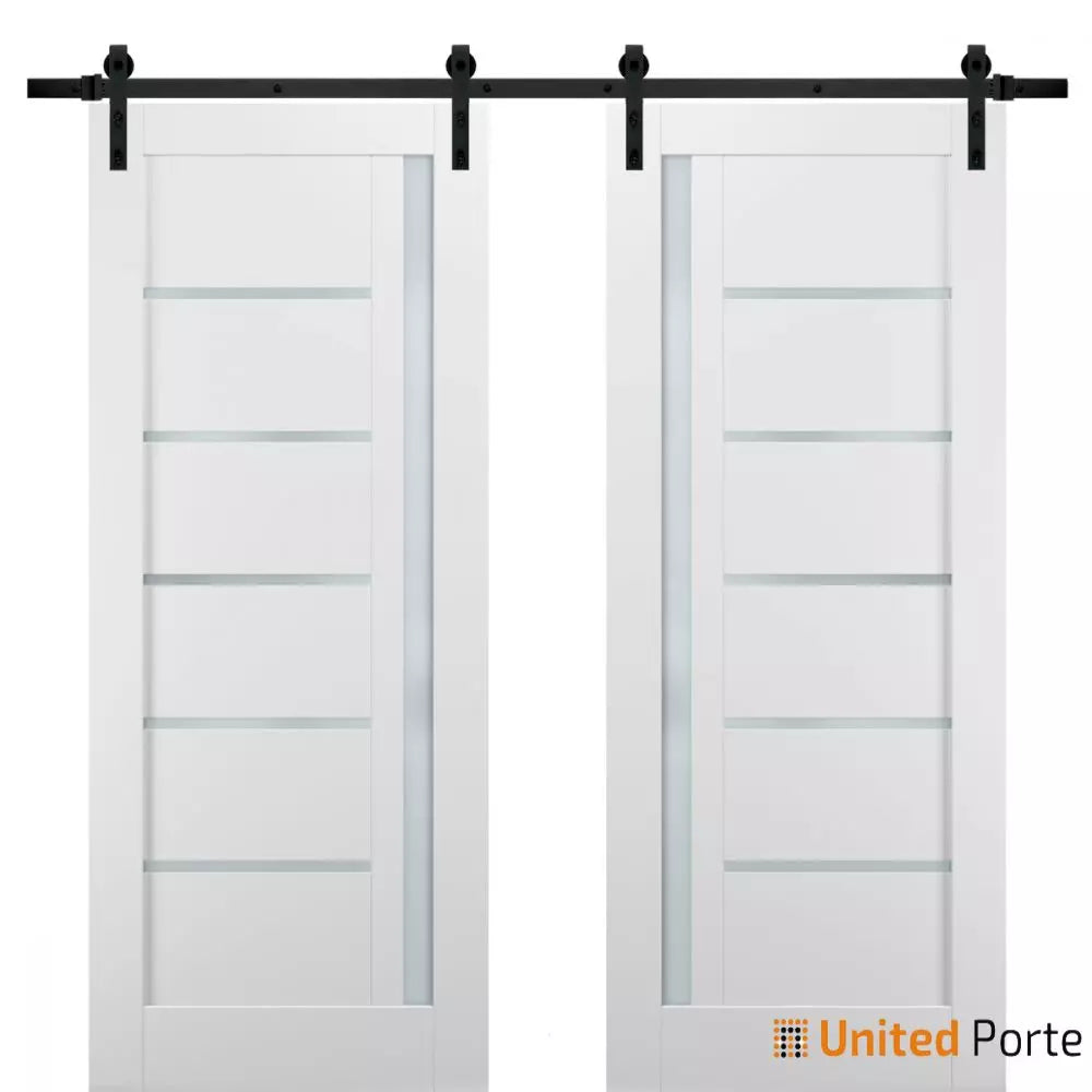 Sturdy Barn Door with Frosted Glass | Solid Panel Interior Doors | Buy Doors Online